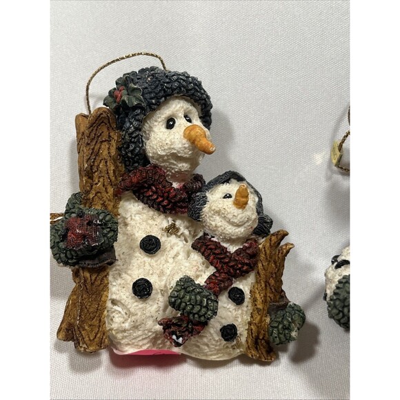 Vintage Folk Art Boyds Bears JINGLES THE SNOWMAN CHRISTMAS ORNAMENT 1995 - Picture 5 of 5